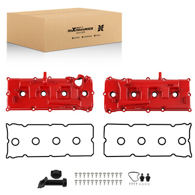 LH&RH Aluminum Valve Cover 13264-ZE01A For 2006-10 Infiniti QX56 V8 5.6L VK56DE