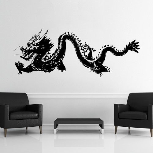 Chinese Dragon Wall Decal. Asian Home Decor. #MMartin146