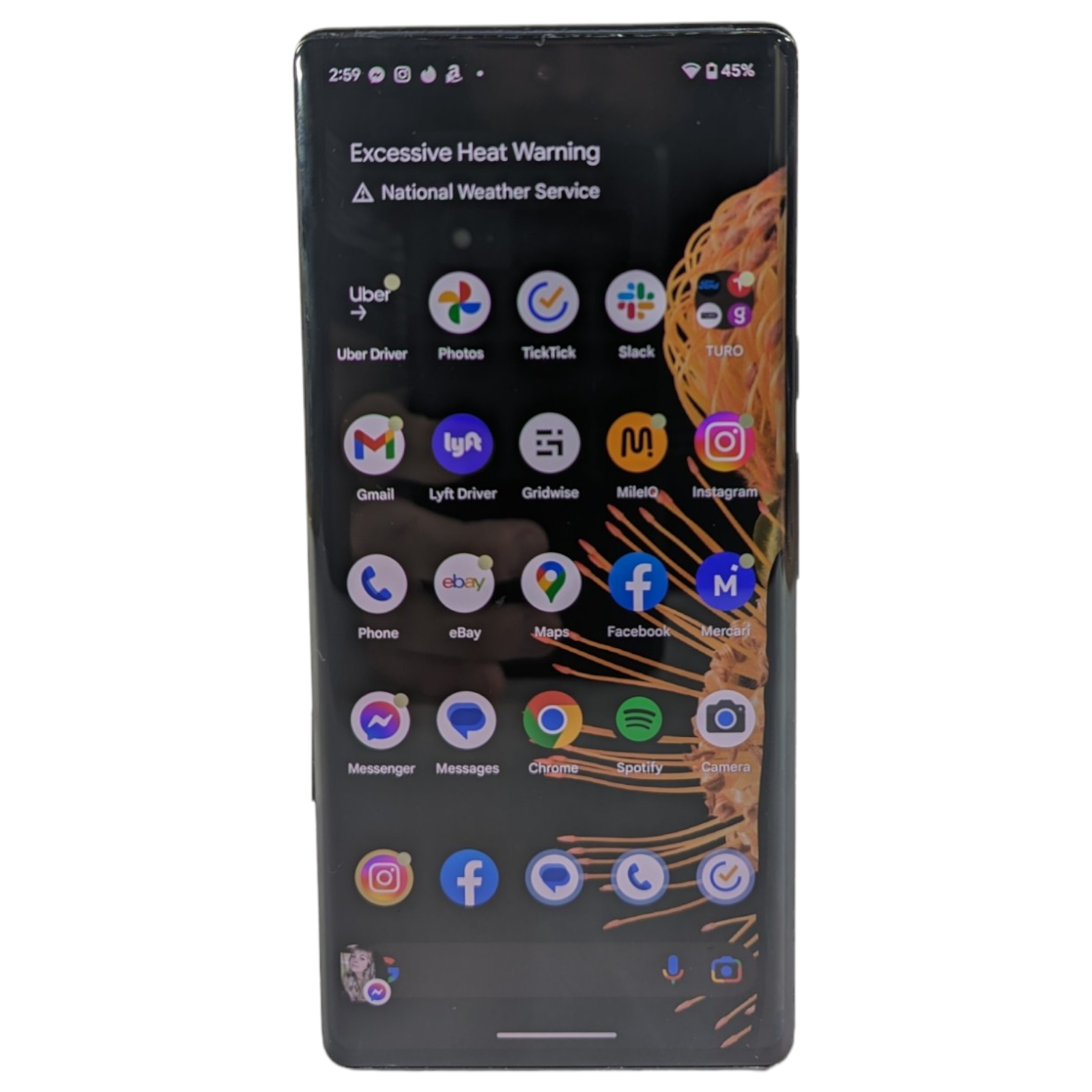 GOOGLE PIXEL 6 PRO 128GB BLACK GA03149-US - UNLOCKED/ LCD Damage