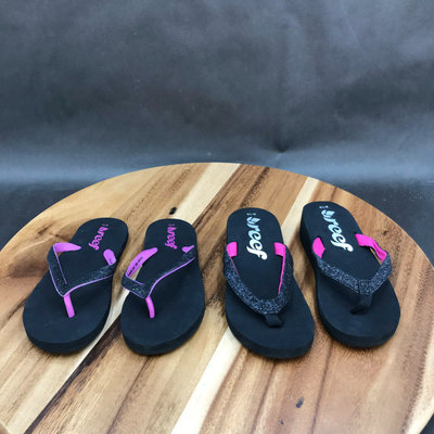 Reef Black Pink Flip Flop Slip On Sandals 2 Pack Little Kids