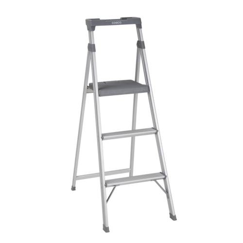 Cosco Lite Solutions 3-step Step Stool, 9ft 3in Max Reach Al