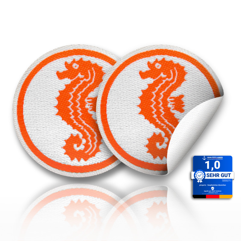SeepferdchenÂ® 2er Set Offizielles Schwimmabzeichen Zum Aufkleben | Rund Gelasert