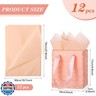 Tenare 12 Pcs Small Gift Bags Mini Metallic Paper Bag Bulk Tiny with Handle Tissue Paper for Wrap Christmas Thanksgiving Halloween Birthday Party Favor Supply(4 x 2.75 x 4.5 Inch,Orange Pink Gold)