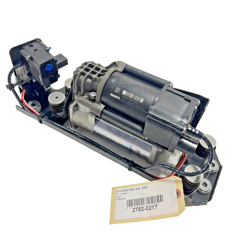 Used 2009-2015 BMW 750 I LI REAR AIR RIDE SUSPENSION AIR COMPRESSOR PUMP ASSEMBLY OEM