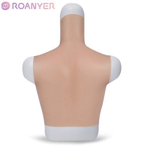 Roanyer Silicone G H Cup Breast Forms for Drag Queen Fake Boob Breastplate