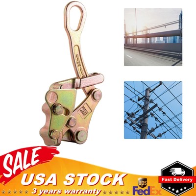 3T Wire Grip Cable Gripper Puller Steel Rope Jaw Pulling Tool 6600Lb Cable Clamp