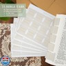 JIXZEN Bible Tabs for Women and Men, 75 Laminated Index Tabs with Embossed Gold Foil Lettering, Durable Neutral Bible Study Tabs for Easy Navigation, Bible Journaling Supplies