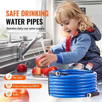 VEVOR 50ft Heated Water Hose for RV -45℉ Antifreeze Heated Drinking Water Hose