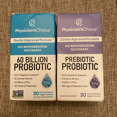 Physician's Choice 60 Billion Probiotic & Prebiotic / Probiotic 10 Billion Combo