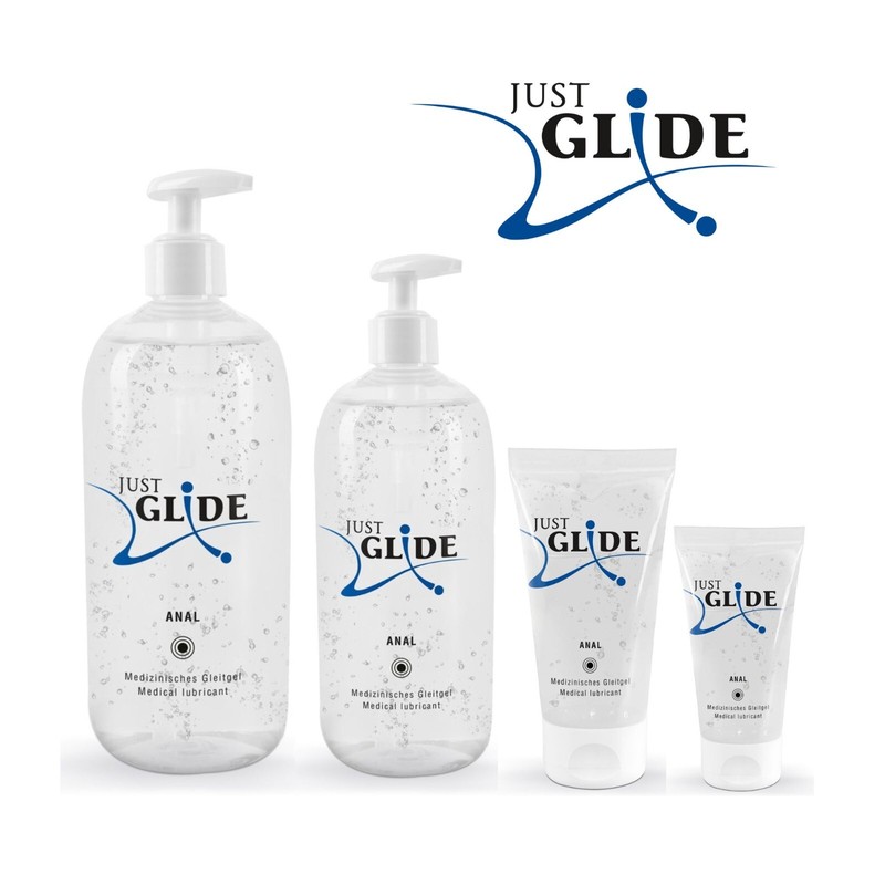 Lubrifiant Anal Gel Intime Ã  Base D' Eau Relaxant Just Glide 1 L / 500 200 50 Ml