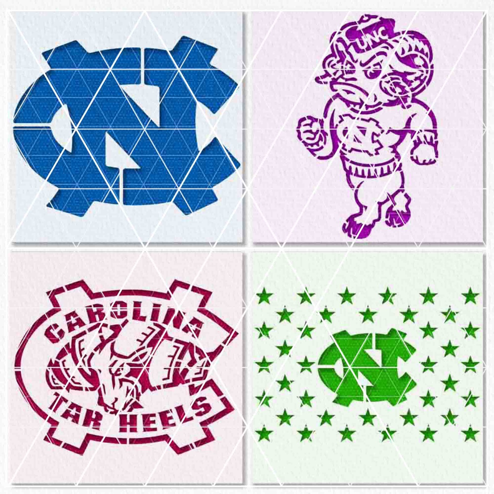 north-carolina-tar-heels-stencil-reusable-durable-10-mil-custom-unc-ebay