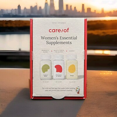 Care/Of Women's Essential Supplements Multivitamin, Probiotic, Energy Tablets