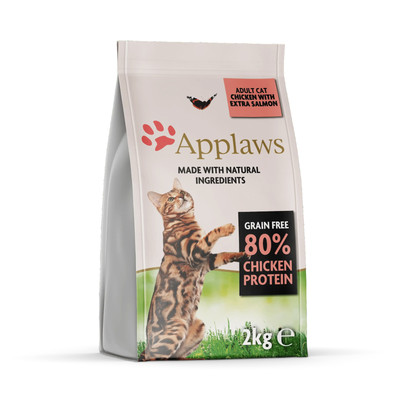 Applaws Adult Dry Cat Food With Chicken and Extra Salmon, 2 kg