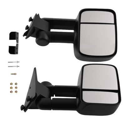 Black Manual Side Mirror for Chevy C1500 C2500 C3500 Truck 1988-2001 15764759