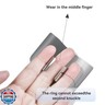 Stainless Steel Finger Guards For Cutting Food Avoid Hurting, Premium 304 Stainless Steel Finger Protector,Slicing Tool Finger Protectors when Cutting, Slicing, Dicing, Chopping, Fruits and Meat (4)
