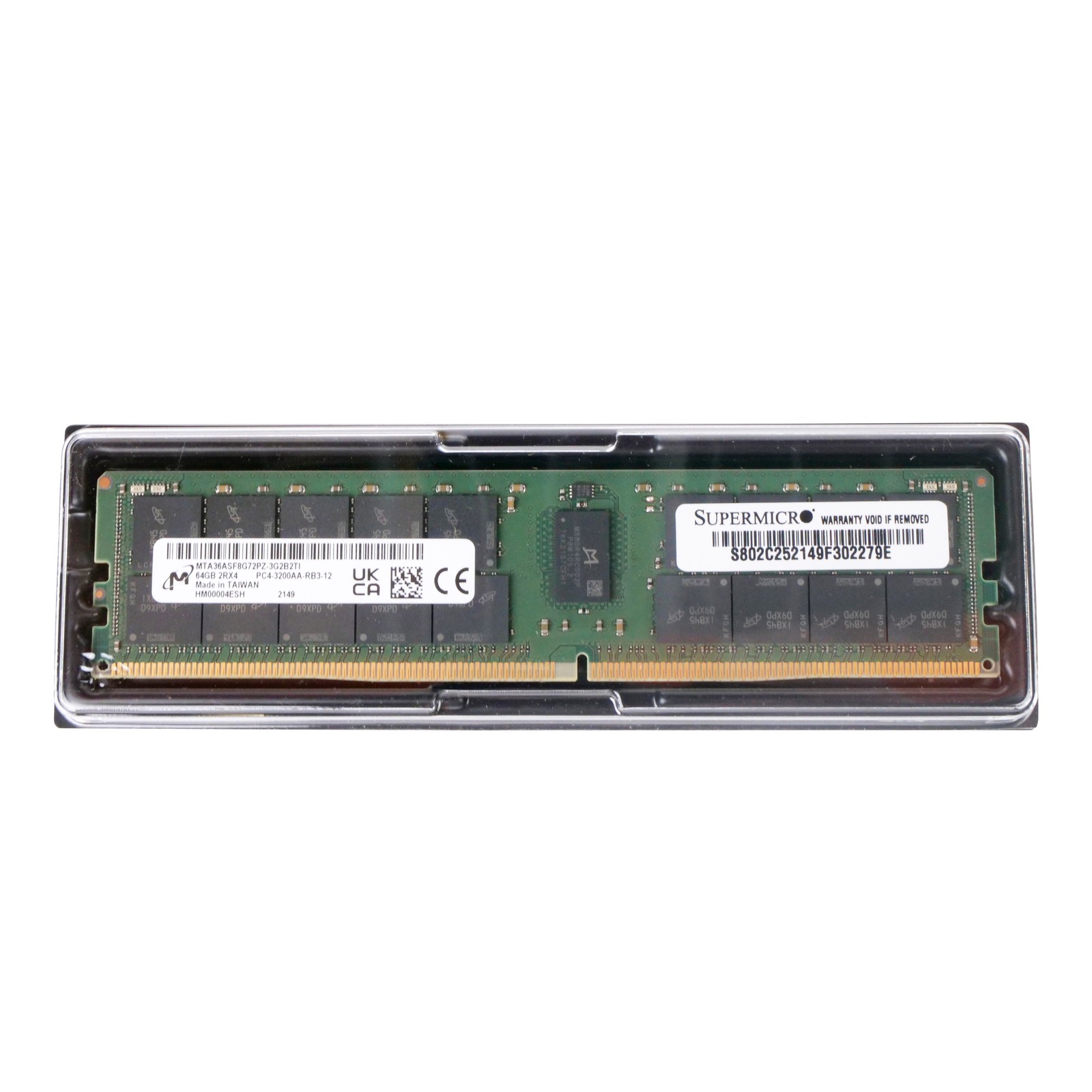 Micron 64GB DDR4 3200MHz PC4-3200AA ECC RDIMM RAM For Dell PowerEdge R450 T150