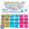 250PCS Heat Shrink Wire Connectors,Electrical Terminals Kit,Waterproof,Automotive Marine Electrical Terminals Kit,Ring Fork Hook Spade Butt Splices,Tinned Red Copper,12-10,16-14,22-16 (250PCS)