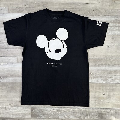 Neff Disney Collection Mickey Mouse est. 1928 Silhouette T-Shirt Black Size M