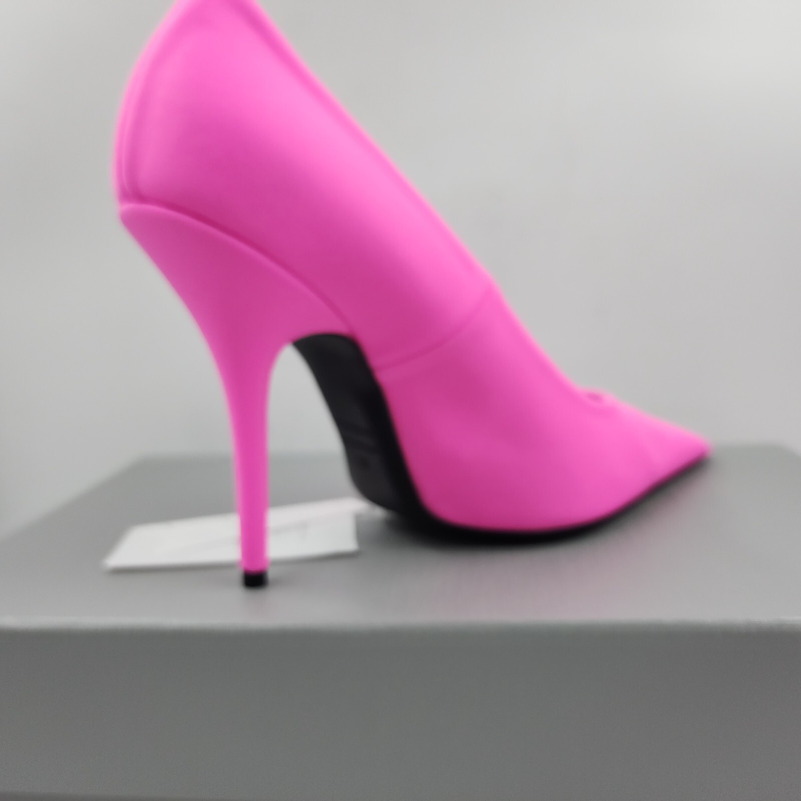 Pre-owned Balenciaga Knife Pointed Toe Pumps Women's 39/9us Pink Fluro Solid Slip On