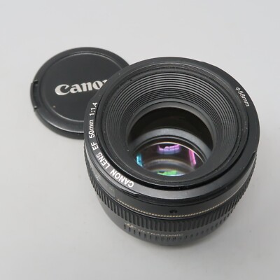 Canon EF 50mm f/1.4 USM Lens Very Good Condition W/Caps