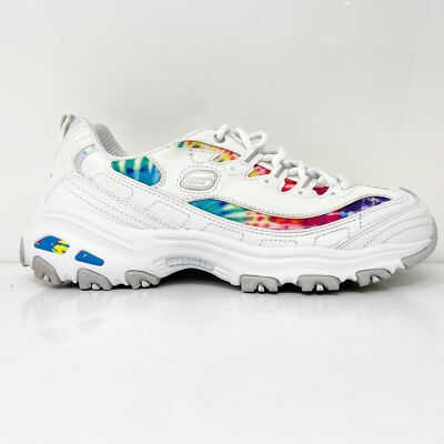 

Skechers Womens D Lites Summer Fiesta 149015W Белая повседневная обувь Кроссовки Размер 8.5, Белый, D Lites Summer Fiesta
