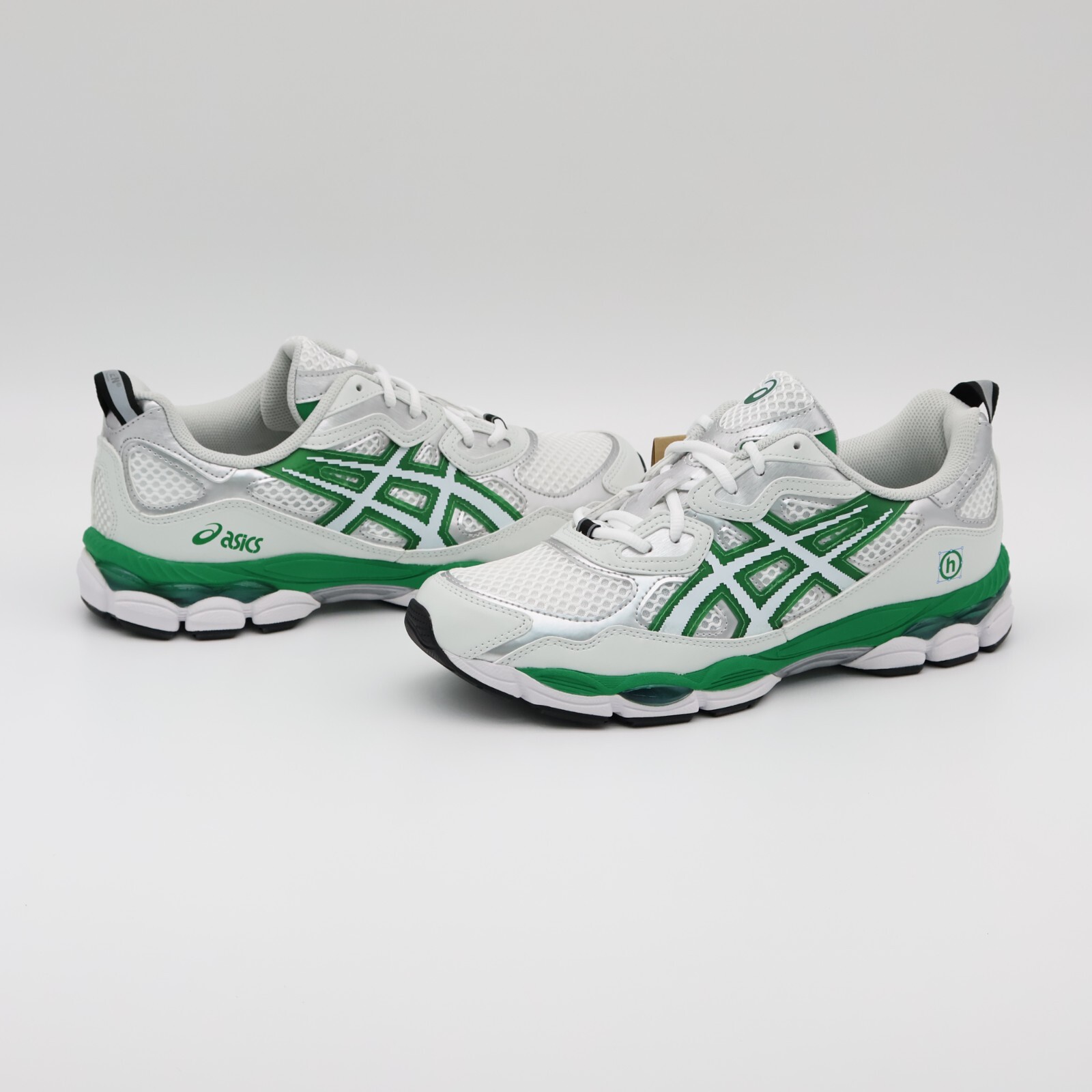 Pre-owned Asics 1201b001-100 Hidden Ny  Gel-nyc White Green (men's)