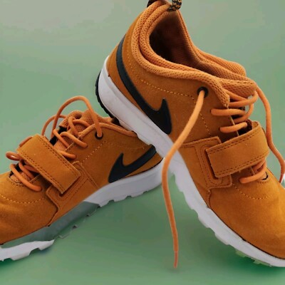 Nike SB Trainerendor Leather men lifestyle casual sneakers sunset SIZE 8M Orange