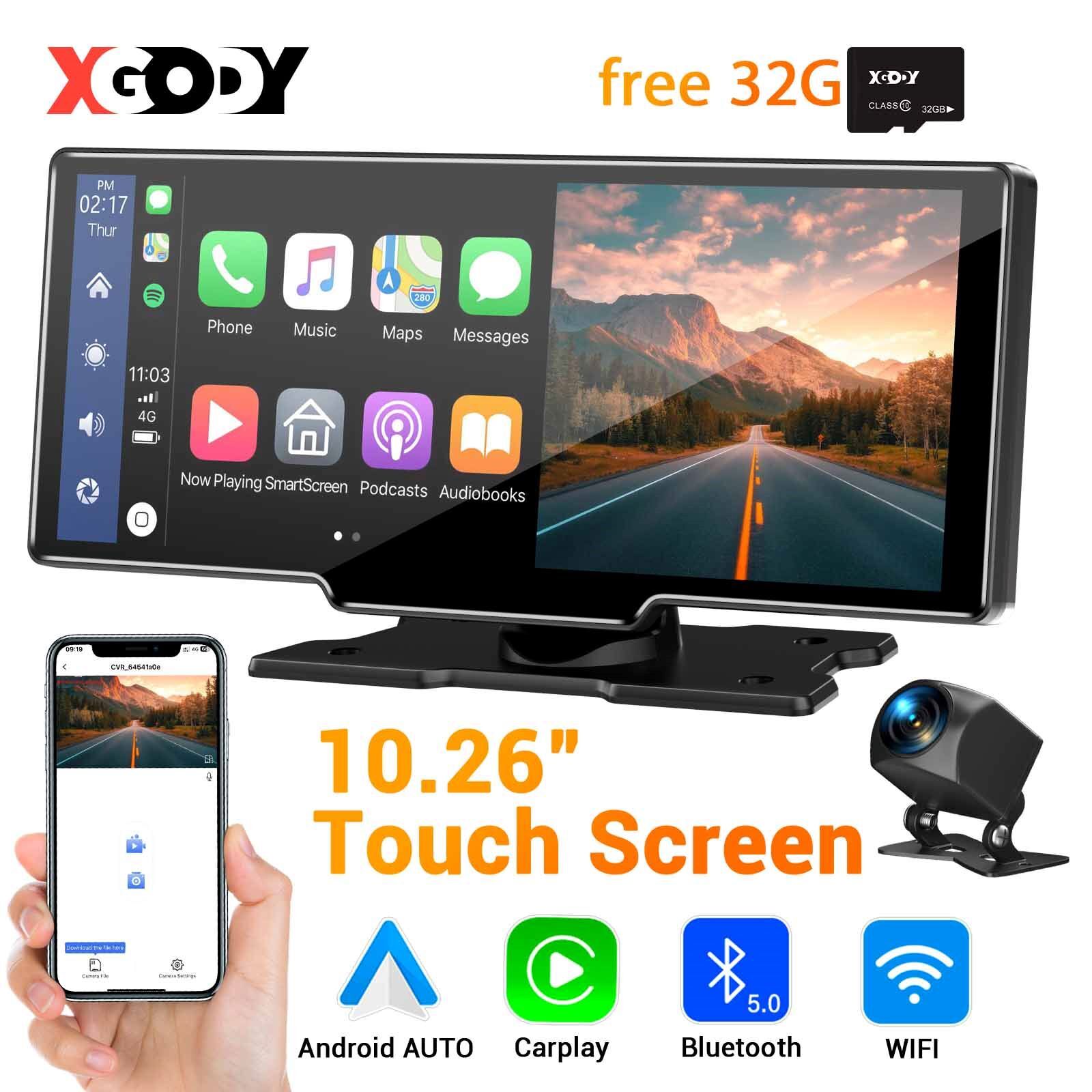 Android Auto Carplay Wifi Dash Cam 32gb Card