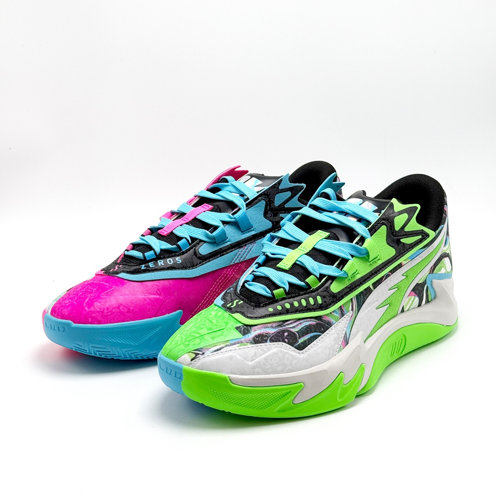 NEW* MEN PUMA Scoot Zeros II 2K Basketball Shoes Bright Aqua