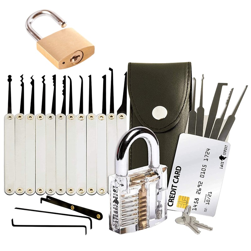 Lock Tools Unlocking Set Key Extractor Transparent Practice Padlock