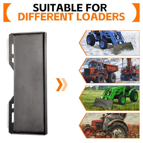 5/16" Thick Steel Skid Steer Mount Plate Adapter Loader Quick Tach Attachment