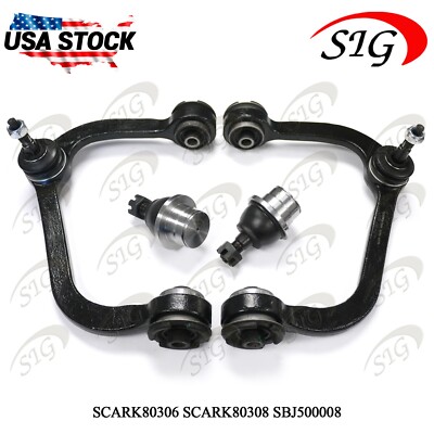 For 2009-2014 Ford F-150 Front LH RH Upper Control Arm Lower Ball Joint 4PCs Kit