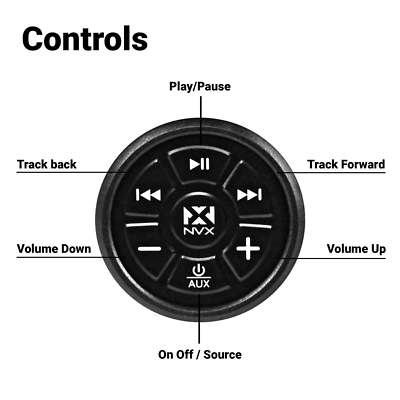 NVX XUBT4 Universal Bluetooth Audio Controller Receiver & Remote Control