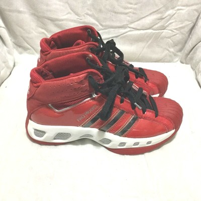 adidas pro model white with red stripes