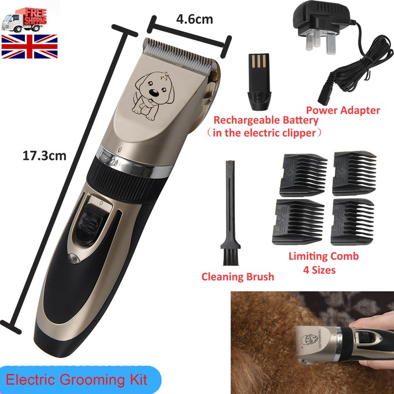 Details About Electric Pet Dog Grooming Clippers Cordless Pet Hair Shaver Grooming Trimmer Kit