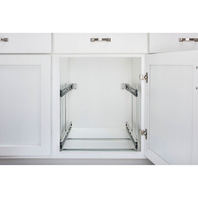 Rev-A-Shelf Pull Out Cabinet Pot and Pan Organzier, 12" Width, 5CW2-1222-CR