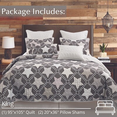 Virah Bella - Mountain Stars - Lightweight Reversible Quilt Set