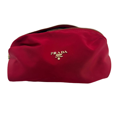 Prada red cheap clutch