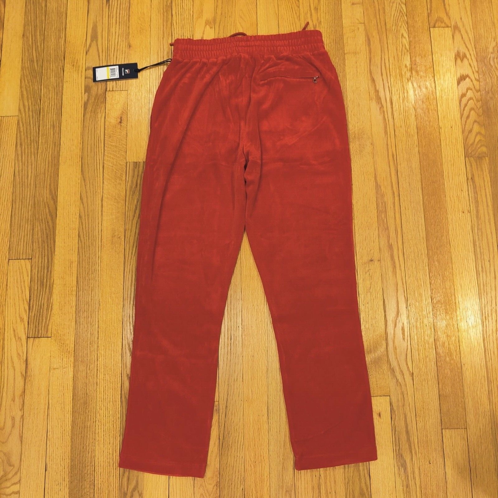 Fila Men's Velour Sweatsuit Tracksuit Red Set Velvet Size M L 2XL 3XL NWT