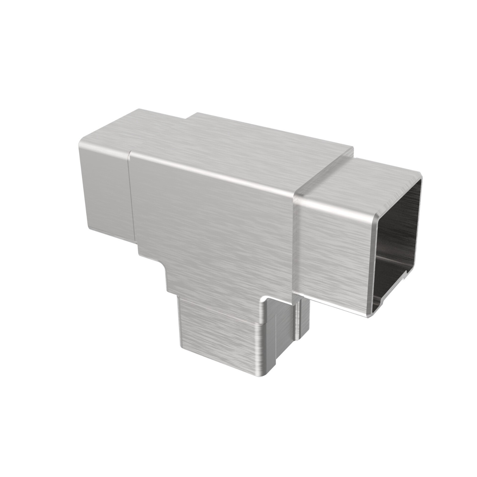 Connettore a T in acciaio inox V2A 40x40 mm 90 gradi