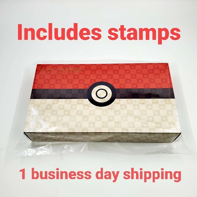 Pokemon Stamp Box Card Game Beauty Back Moon Full Set Japan Post Stamps included