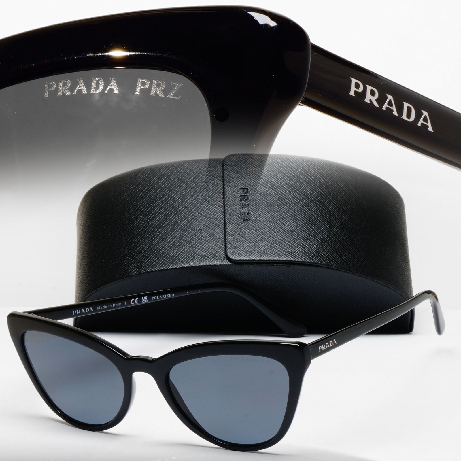 サングラス PRADA Woman Sunglasses Black SPR 14W POLARIZED 1AB-5Z1 $_57.JPG?set_id=880000500F