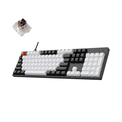 Keychron C2 Full Size 104 Keys Wired Mechanical Gaming Keyboard for Mac Layout w