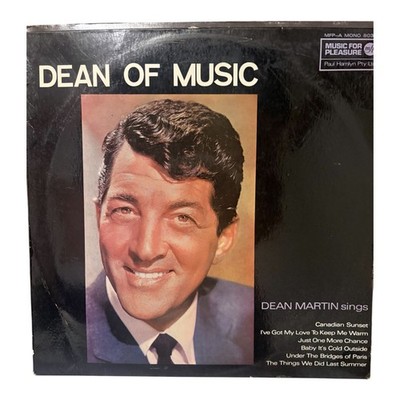 Dean Martin Dean of Music Vinyl LP Music For Pleasure Mono Vintage Crooner