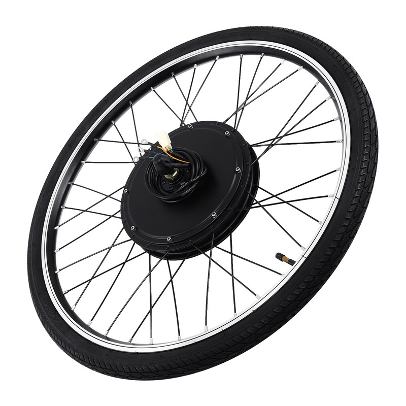 1000W 26" Front Wheel Electric Bicycle Ebike Motor Conversion Kit 48V