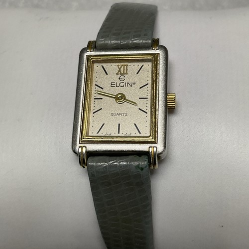 Vintage Elgin Watch 2 Jewels Ladies Japan Mov't Rectangular