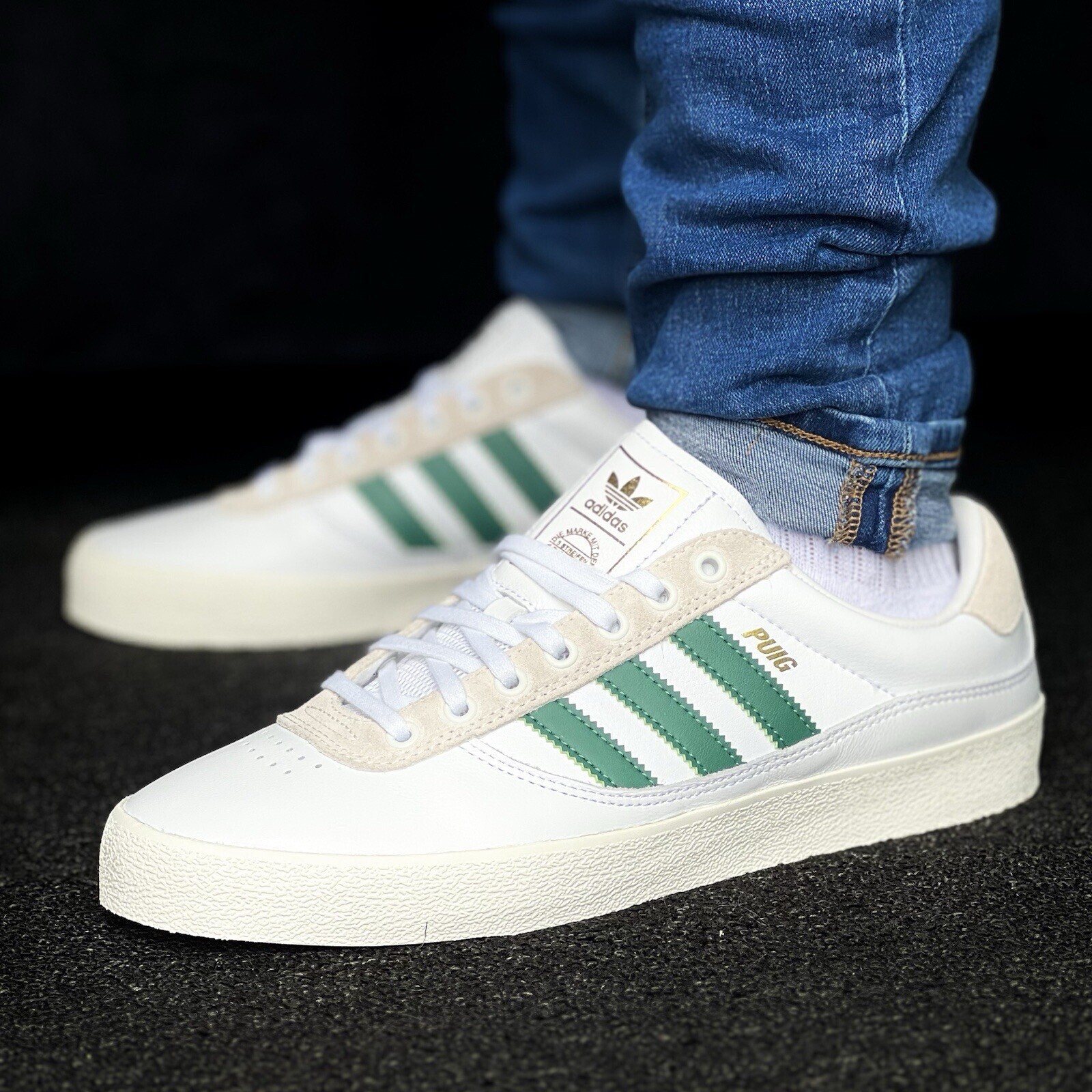 スニーカー adidas Puig Indoor Wonder White Adidas Puig Indoor Shoes - Wonder White/Ftwr White/Gum – CCS