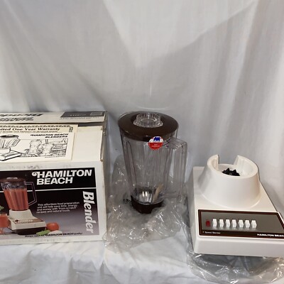 1987 Vintage Hamilton Beach Scoville 7-Speed Blender Mixer 670W Open Box New