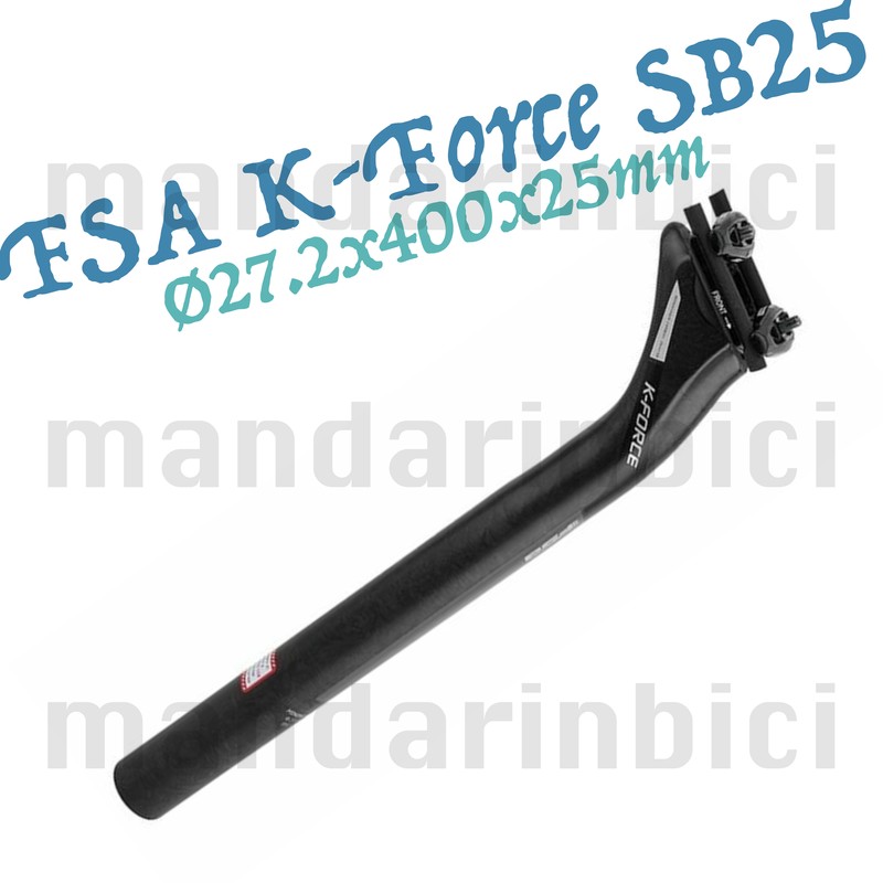 FSA K-Force SB25 UD Carbon &Oslash;27.2x400x25mm Seatpost Matte Bl