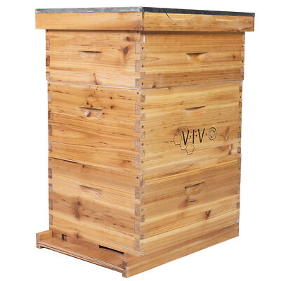 Complete Beekeeping 30 Frame Beehive Box Kit 10 Medium / 20 Deep Langstroth Hive